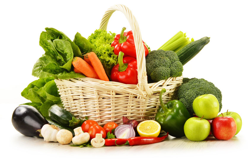 Healthy foods and vegetables