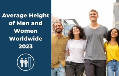 Average height for women worldwide