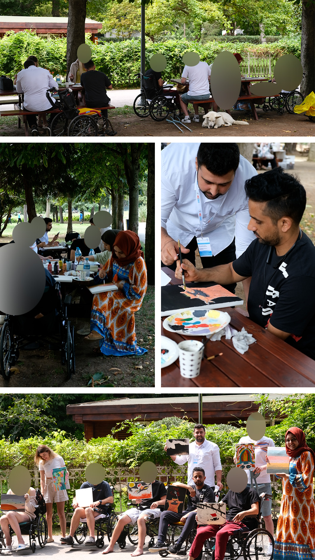 Canvas painting event with our patients