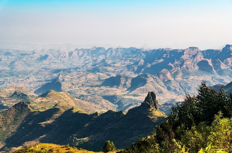 Durchschnittliche Größe Afrikas