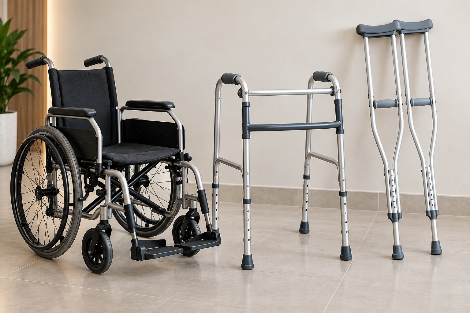 New walker, crutches and wheelchair provided to patients