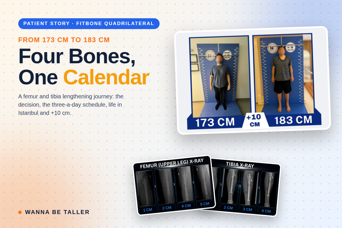 Quadrilateral lengthening with Fitbone: a +10 cm journey
