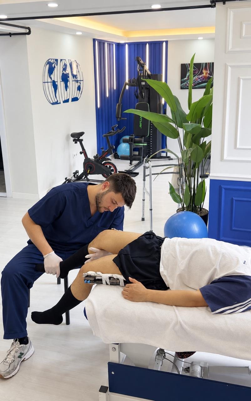 Physiotherapy session in the recovery building