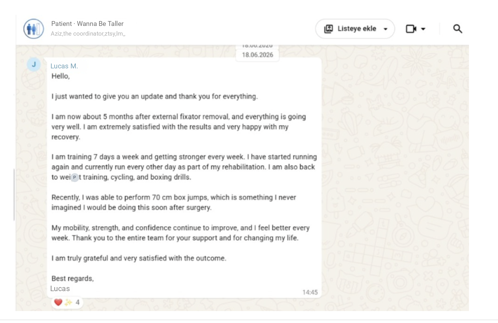 Farewell message 2 · names hidden