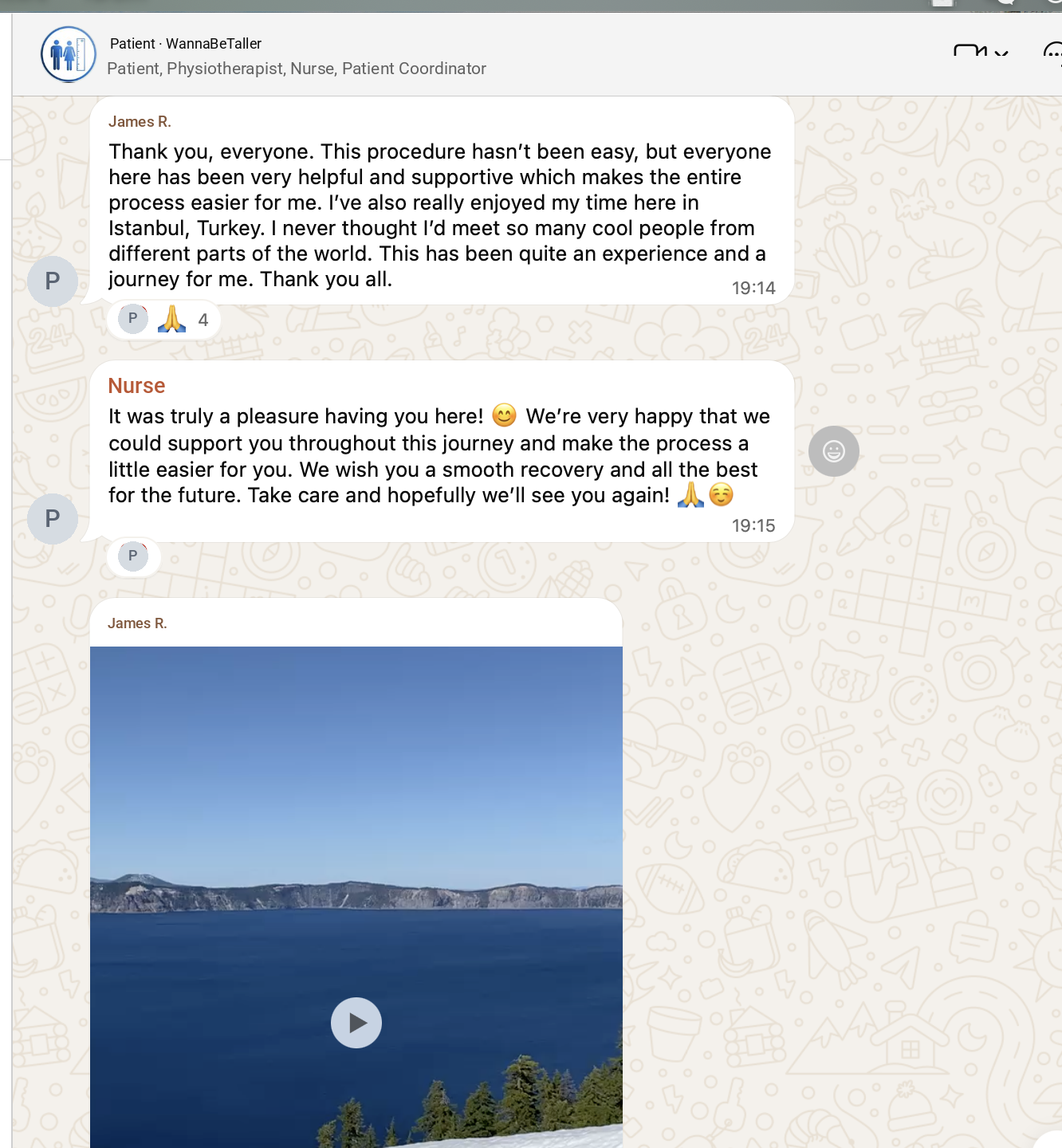 Farewell message 7 · names hidden