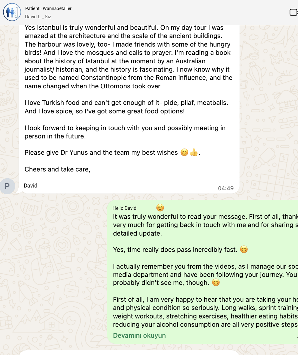 Farewell message 12 · names hidden